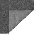 Glomma Anthracite Cotton Bath mat (L)600mm (W)400mm