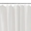 GoodHome Elland White Plain Shower curtain (L)2000mm