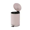 GoodHome Koros Blush pink Steel Round Bathroom Pedal Bin, 3L