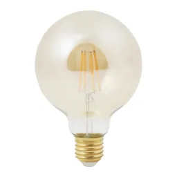Diall G95 E27 5.5W 470lm Globe Warm white LED filament Filament Light bulb