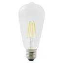 Diall 3.4W 470lm ST64 Warm white LED filament Filament Light bulb