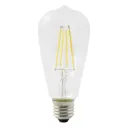 Diall 5.9W 806lm ST64 Warm white LED filament Filament Light bulb