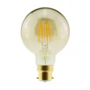 Diall G80 B22 5.5W 470lm Globe Warm white LED Filament Light bulb