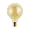 Diall G95 B22 8.5W 806lm Globe Warm white LED Filament Light bulb