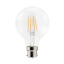 Diall G80 B22 3.4W 470lm Globe Warm white LED Filament Light bulb