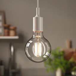 Diall G95 B22 3.4W 470lm Globe Warm white LED Filament Light bulb