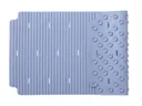 GoodHome Drina Blue Polyamide (PA), polyethylene (PE) & polypropylene (PP) Ridged Anti-slip Bath & shower mat (L)690mm (W)360mm
