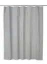 GoodHome Drina Anthracite Plain Shower curtain (L)2000mm