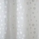 GoodHome Hiuchi Transparent & silver Polka Dot Shower curtain (L)2000mm