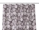 GoodHome Lunda Grey Pebble Shower curtain (L)1800mm