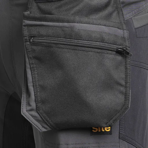 Site Dalbo Grey/Black Men's Holster pocket trousers, W38" L32"