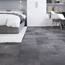 GoodHome BAILA Grey Tile effect Luxury vinyl flooring tile, 2.23m² Pack