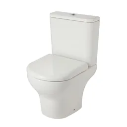 GoodHome Malo Close-coupled Rimless Standard Toilet set with Soft close seat