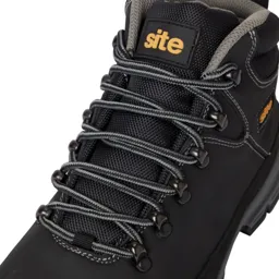 Site Bronzite Unisex Black & charcoal grey Safety boots, Size 7