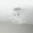 Bugue Chrome effect Bathroom Ceiling light