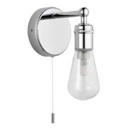 Audun Chrome effect Bathroom Wired Wall light