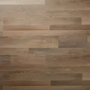 Jazy Dark Brown Natural Wood effect Click fitting system Planks, Sample