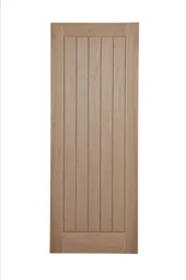 Cottage Oak veneer Internal Fire Door, (H)1981mm (W)838mm (T)44mm