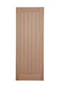 Cottage Oak veneer Internal Door, (H)2040mm (W)826mm (T)40mm