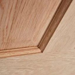 6 panel Timber Oak veneer Internal Panel Door, (H)2040mm (W)826mm (T)40mm