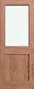 1 panel Patterned Glazed Glass & medium-density fibreboard (MDF) Internal Door, (H)1980mm (W)762mm (T)40mm