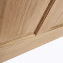 4 panel Etched Frosted Glazed Oak veneer Internal Door, (H)2040mm (W)826mm (T)40mm