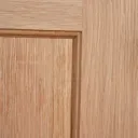 4 panel Oak veneer Internal Door, (H)1981mm (W)762mm (T)35mm