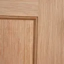 4 panel Oak veneer Internal Door, (H)1981mm (W)838mm (T)35mm