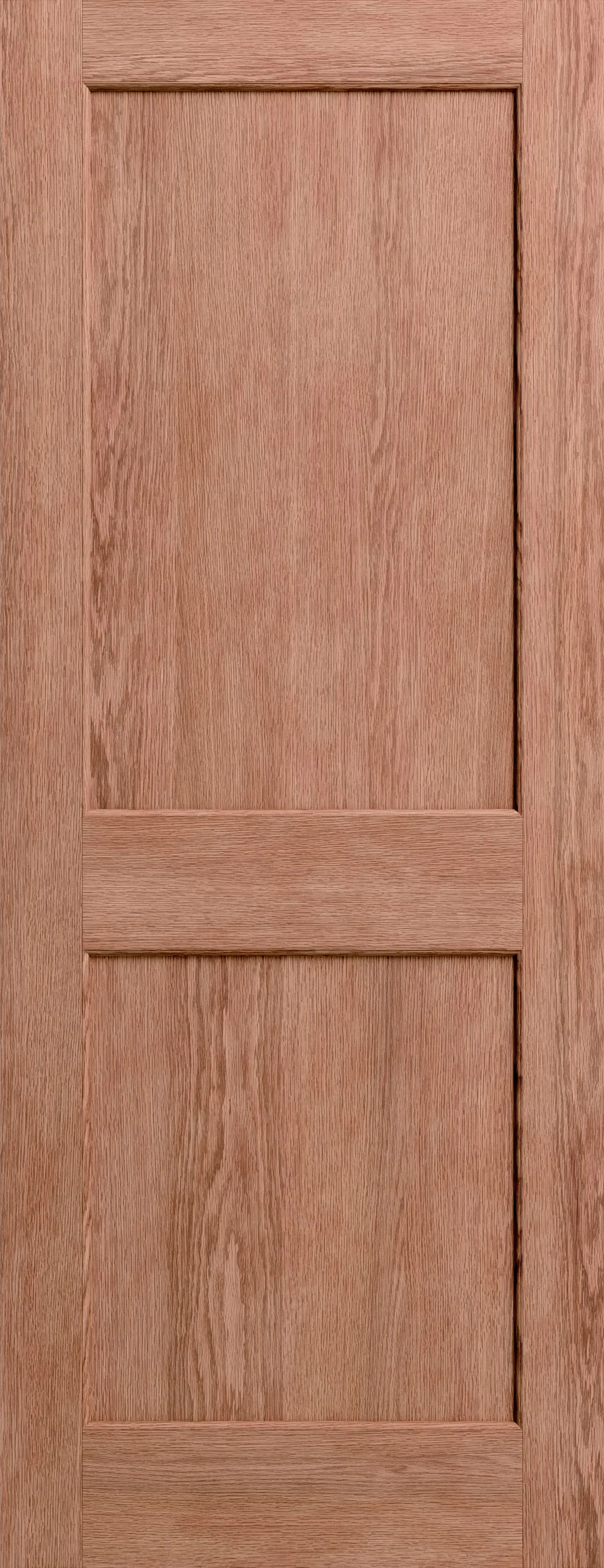 2 panel Oak veneer Internal Door, (H)1980mm (W)610mm (T)40mm