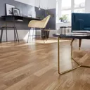 Elkins Natural Oak Real wood top layer Flooring Sample, (W)207mm