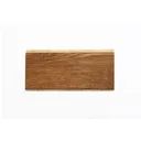 Usborne Brown Satin Oak Real wood top layer Flooring Sample, (W)125mm
