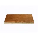 Usborne Brown Satin Oak Real wood top layer Flooring Sample, (W)125mm