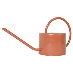GoodHome Watering Red Steel Watering can 1L