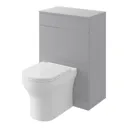 Veleka Gloss Grey Toilet Cabinet (W)552mm (H)810mm