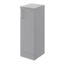 Veleka Gloss Grey Freestanding Bathroom Cabinet (W)275mm (H)810mm