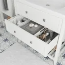 GoodHome Perma Satin White Freestanding Bathroom Vanity Cabinet (W)800mm (H)806mm