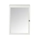 GoodHome Perma Satin White Non illuminated Wall-mounted Mirrored door Bathroom Cabinet (W)500mm (H)700mm