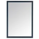 GoodHome Perma Blue Rectangular Bathroom Mirror (H)700mm (W)1000mm