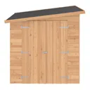 GoodHome Clapperton 6x4ft Pent Dip treated Shiplap Shed with floor (Base included) - Assembly service included