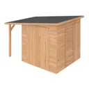 GoodHome Clapperton 8x6ft Pent Dip treated Shiplap Shed with floor - Assembly service included
