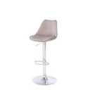 GoodHome Huito Beige Adjustable Swivel Bar stool, Pack of 2