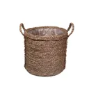 Witoto Natural Seagrass Round Plant pot (Dia)33cm