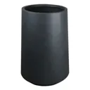 Ammer Dark grey Fibreclay Round Plant pot (Dia)28cm