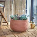 Łyna Natural Terracotta Round Plant pot (Dia)36cm