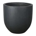 Ammer Dark grey Fibreclay Round Plant pot (Dia)42cm