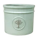 Barcău Olive Ceramic Round Plant pot (Dia)20cm