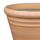 Piave Terracotta Polypropylene (PP) Round Plant pot (Dia)45cm