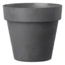 Nurgul Dark grey Polypropylene (PP) Round Plant pot (Dia)79cm