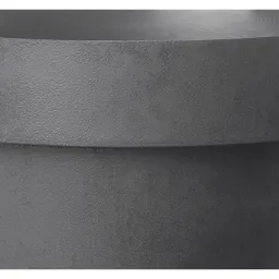 Nurgul Dark grey Polypropylene (PP) Round Plant pot (Dia)79cm