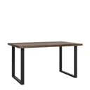 Matt dark oak effect Dining table (H)74.1cm (W)90cm